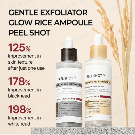 LOVILDS Peel Shot Glow Rice Ampoule Duo