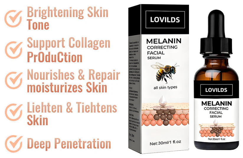 🌞 SUMMER BLOWOUT! 80% OFF! 🔥 LAST DAY!)✨Fast Dark Spot Remover-LOVILDS™ Melanin Correcting Facial Serum