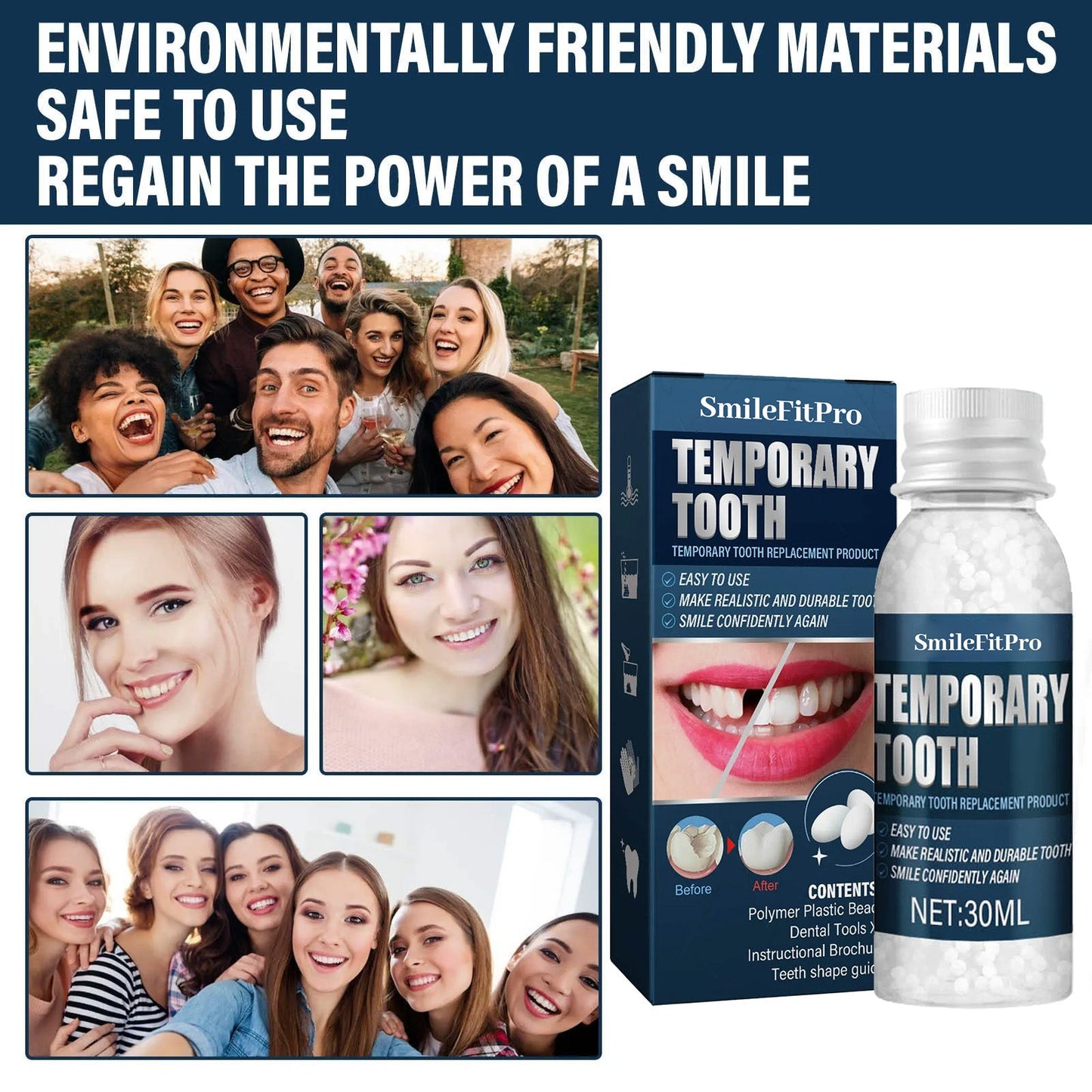 𦷠SmileFitPro⢠Dental Filling Gel ā Pain-Free, Drill-Free Cavity Solutionšš